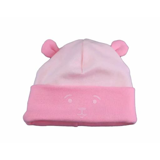 ABR Pamut baba sapka füles - Rózsaszín (68)
