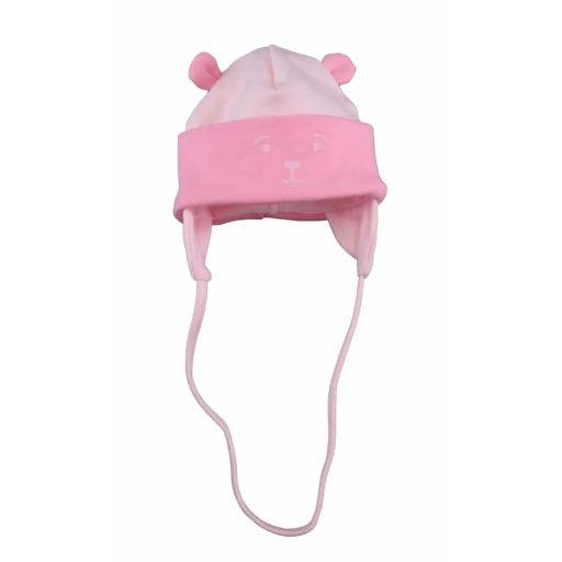 ABR Pamut baba sapka füles - Rózsaszín (68)