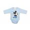 AB Hosszú ujjú pamut body - Kék - Mickey egér (80)