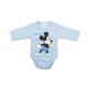 AB Hosszú ujjú pamut body - Kék - Mickey egér (80)