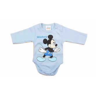 AB Hosszú ujjú pamut body - Kék - Mickey egér (92)