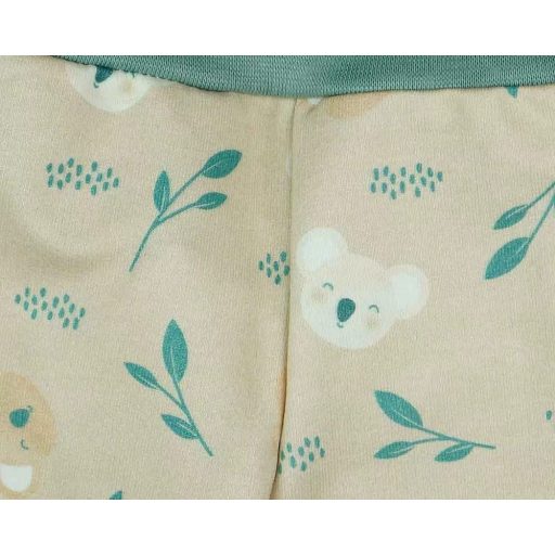 AB Pamut talpas nadrág - Bézs-Zöld - Koala (74)