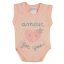 ABR Ujjatlan pamut body - Barack - Amour (56)