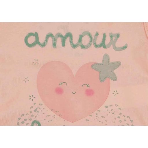 ABR Ujjatlan pamut body - Barack - Amour (56)