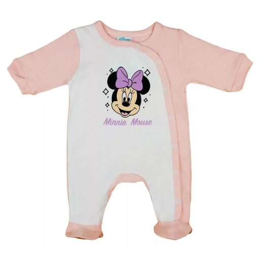 ABR Hosszú ujjú pamut rugi - Púder - Minnie egér (68)