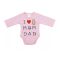 ABR Hosszú ujjú pamut body - Rózsaszín - Mom Dad (44)