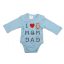 ABR Hosszú ujjú pamut body - Kék - Mom Dad (50)