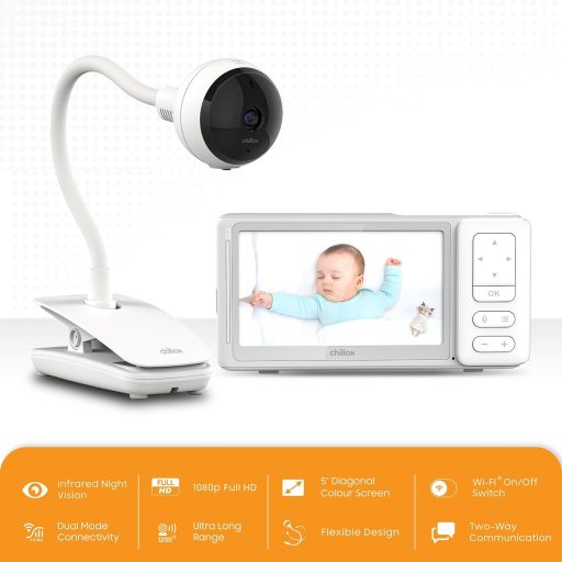 Chillax DM685 Smart Giraffe Clip 5" Smart wi-fi video babaőrző