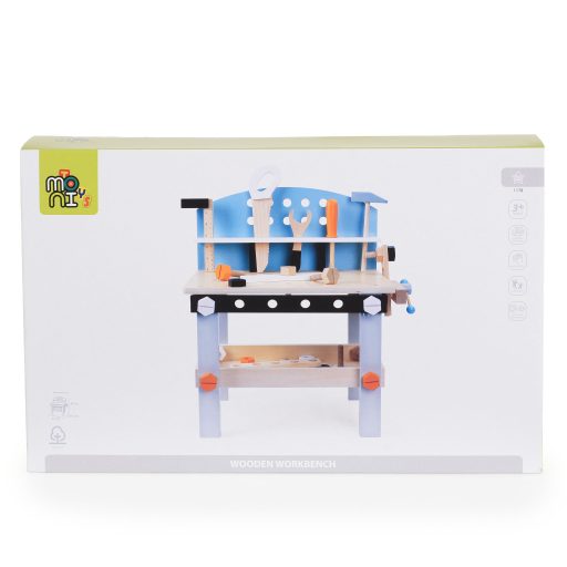 Moni Toys Szerelőpad fa játék 49 cm