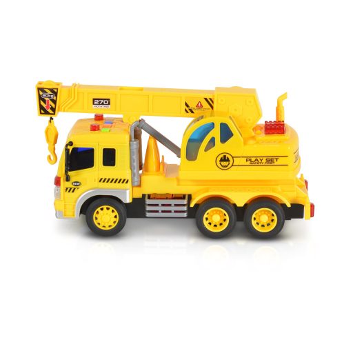 Moni Toys Műanyag játék Darus Teherkocsi 1:16 - Sárga