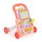 Moni Toys Music Walker interaktív, elefántos, műanyag járássegítő - Rózsaszín