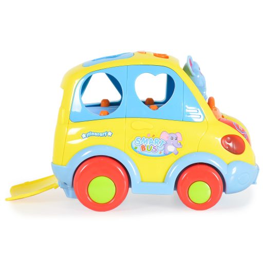 HOLA Formabedobó busz interaktív, zenélő készségfejlesztő játék