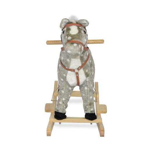 Moni Toys Plüss Hintaló pöttyös 70cm - Szürke