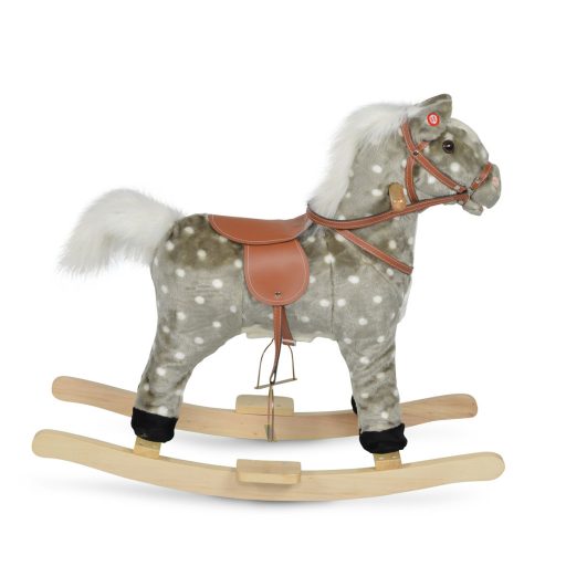 Moni Toys Plüss Hintaló pöttyös 70cm - Szürke