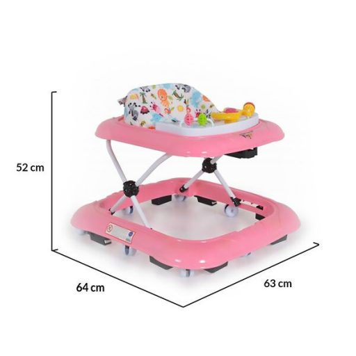 Moni Jungle Fun bébikomp fénnyel és zenével – Rózsaszín