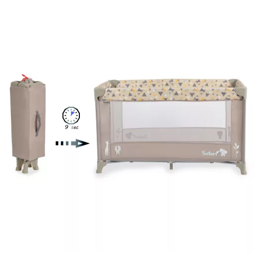 Moni Safari egyszintes utazóágy - Bézs