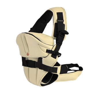   Cangaroo Carry Go 4 pozíciós, kapucnis csatos hordozó - Bézs