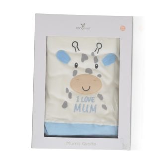   Cangaroo I Love Mum Zsiráfos pamut takaró (90x100 cm) - Kék