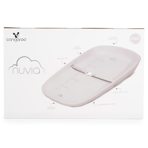 Cangaroo Nuvia szilikon pelenkázó alátét, biztonsági pánttal - Szürke
