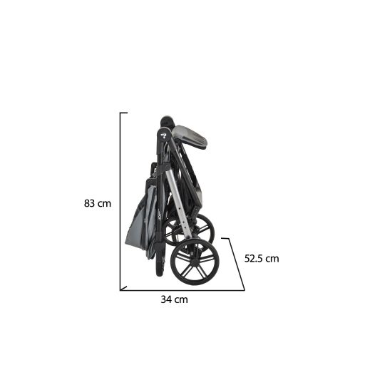 Cangaroo Ace sport babakocsi - Fekete