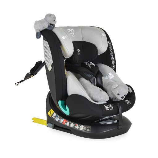 Moni Serengeti I-Size 360°-ban forgatható ISOFIX gyermekülés (40-150 cm) - Szürke