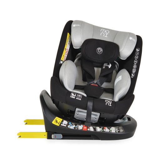 Moni Serengeti I-Size 360°-ban forgatható ISOFIX gyermekülés (40-150 cm) - Szürke