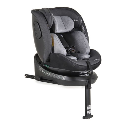 Cangaroo Hoku I-Size 360°-ban forgatható ISOFIX gyermekülés,SIP oldalvédelemmel (40-150 cm) - Szürke