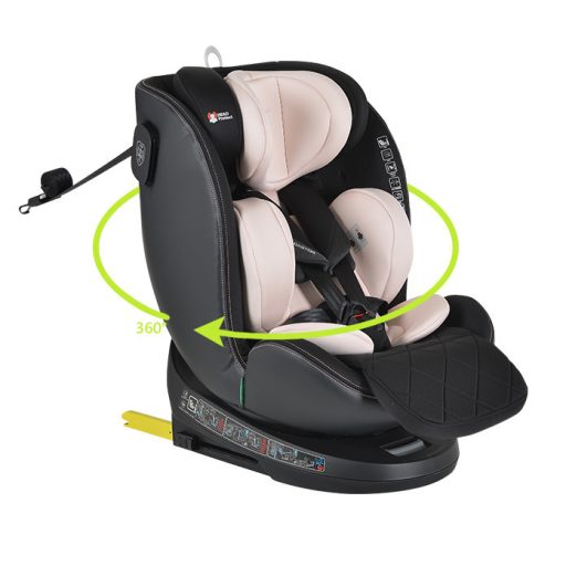 Cangaroo Castor I-Size 360°-ban forgatható ISOFIX gyermekülés (40-150 cm) - Púder