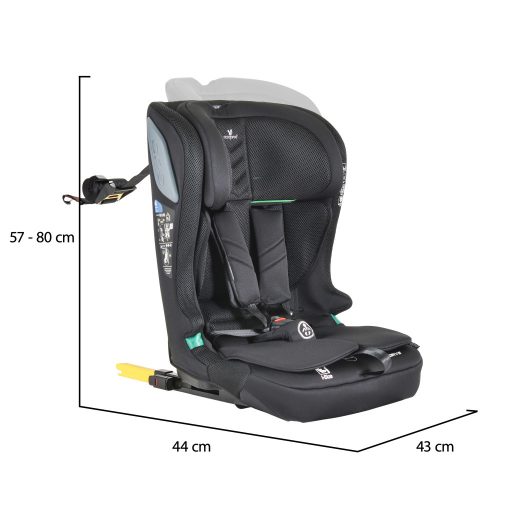 Cangaroo IDrive Phantom gyerekülés (76-150 cm) - Fekete