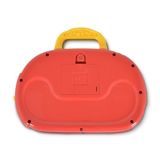 YaLi Toys Zenélő műanyag játék, kis zongora állatokkal - Piros