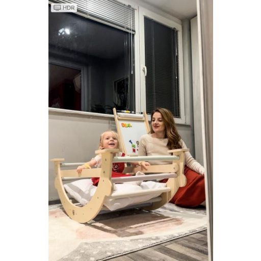 Moni Toys Pikler Fa Montesszori mászóhíd - Natur
