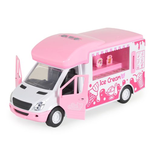 Jin Jia Toys Fagylaltos kocsi műanyag játék fény és hanghatásokkal - Rózsaszín