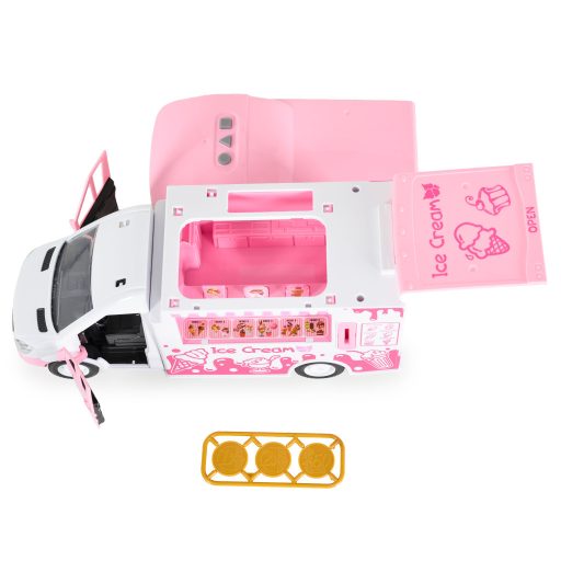 Jin Jia Toys Fagylaltos kocsi műanyag játék fény és hanghatásokkal - Rózsaszín