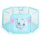 Moni Toys Labdamedence 50db színes labdával 146x65,5cm - Kék - Elefánt