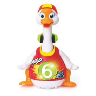   Hola Zenélő, táncoló műanyag játék - Fehér - Liba - Piros pólóval