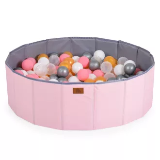   Moni Toys Melo össszecsukható labdamedence 90db labdával - Rózsaszín