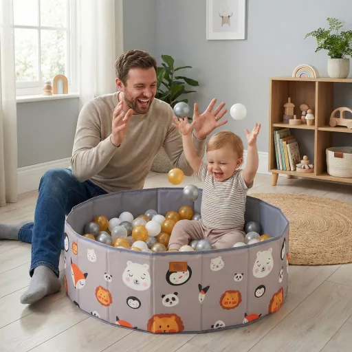 Moni Toys Melo össszecsukható labdamedence 90db labdával - Állatos