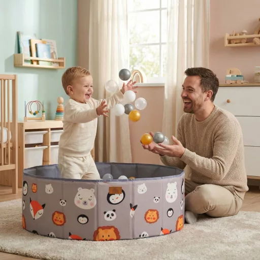 Moni Toys Melo össszecsukható labdamedence 90db labdával - Állatos