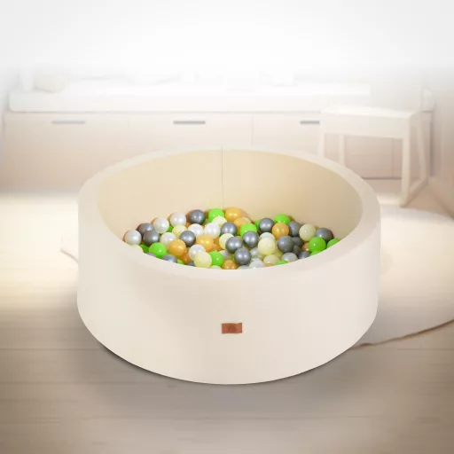 Moni Toys Labdamedence 200db színes labdával - Bézs