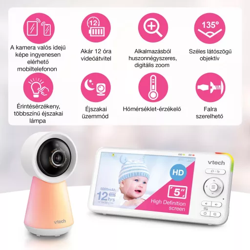 Vtech RM5756HD wi-fi kamerás babaőrző
