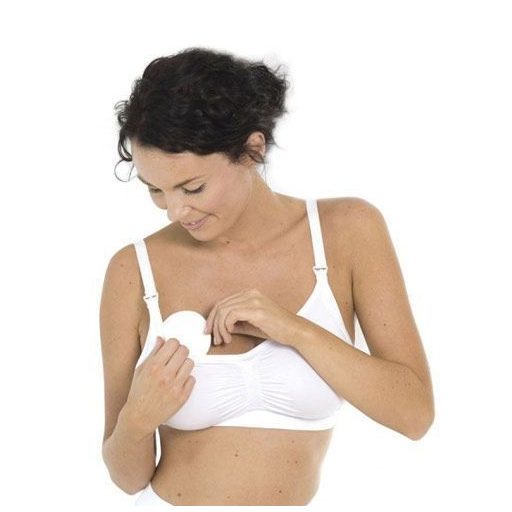 Carriwell Cotton mosható melltartóbetét (6 db) - Fehér