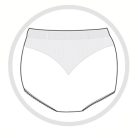 Carriwell Pocakra húzható kismama bugyi - Fekete (XL méret)