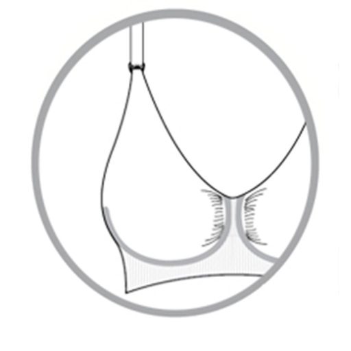 Carriwell Gélmerevítős varrás nélküli szoptatós melltartó (XL méret) - Nude