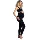 Carriwell Pocakra húzható kismama leggings - Fekete (M méret)