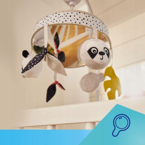Canpol Babies Szenzorikus Bluetoothos plüss zenélő forgó - Panda