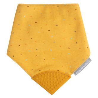 Canpol Babies Textil nyálkendő rágókával - Sárga