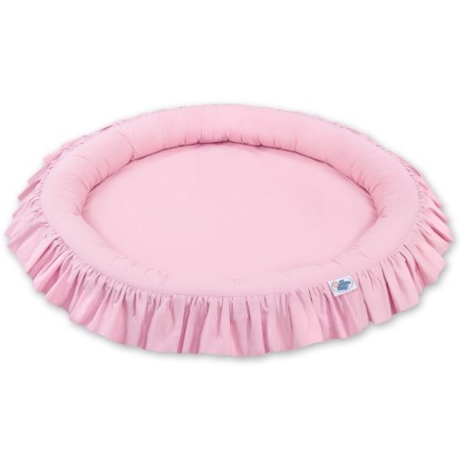 BabyLion Prémium kör alakú babafészek - Rózsaszín