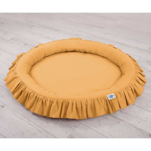 BabyLion Prémium kör alakú babafészek - Mustár