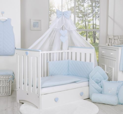 BabyLion Prémium Royal 5 részes ágyneműhuzat szett - Kék