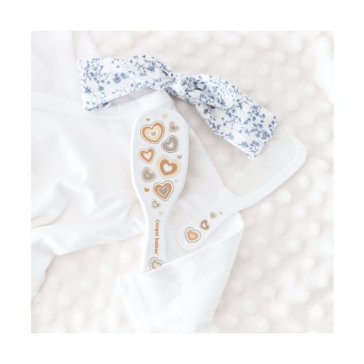 Canpol Babies NewBorn fésű és hajkefe (puha sörtével) - Fehér